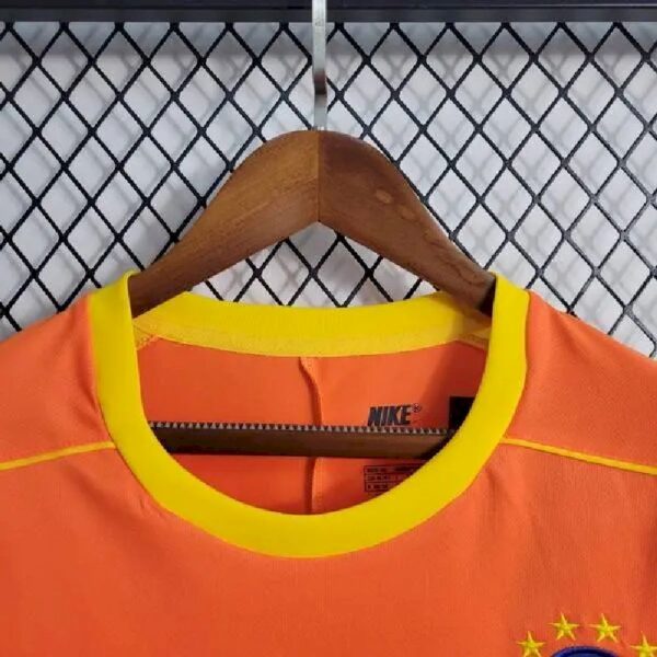 Retro Brazil 1998 Goalkeeper Long Sleeve Jersey - Image 5