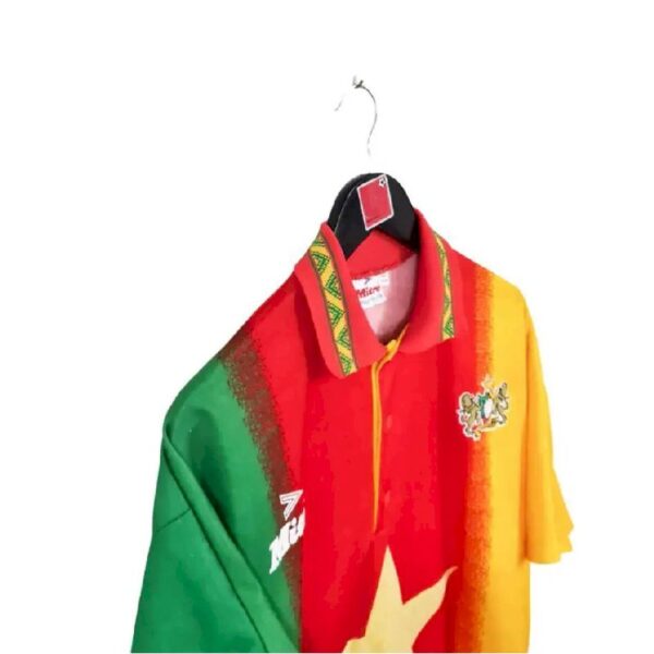 Retro Cameroon 1994 World Cup Home Jersey - Image 3