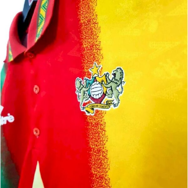 Retro Cameroon 1994 World Cup Home Jersey - Image 4