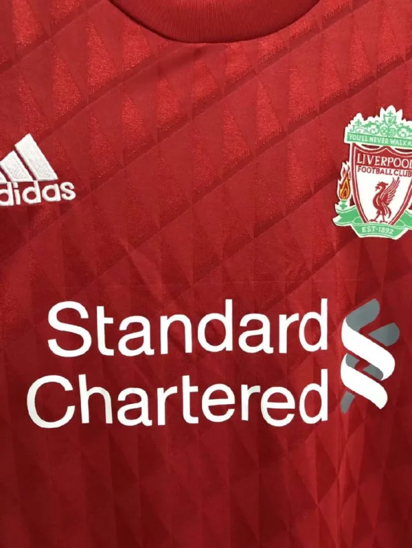 Retro Liverpool 2010/2012 Home Long Sleeves Jersey - Image 4