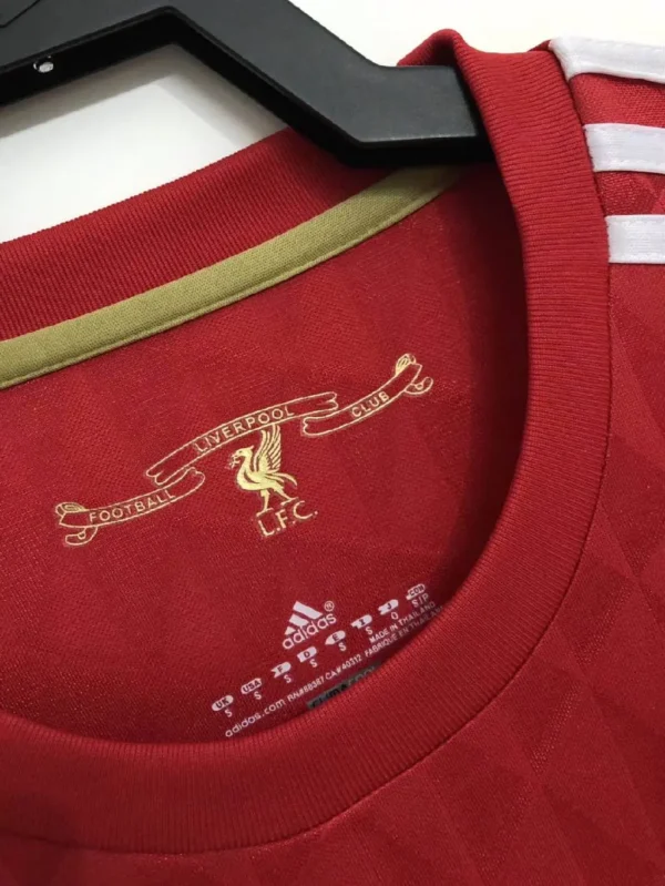 Retro Liverpool 2010/2012 Home Long Sleeves Jersey - Image 5