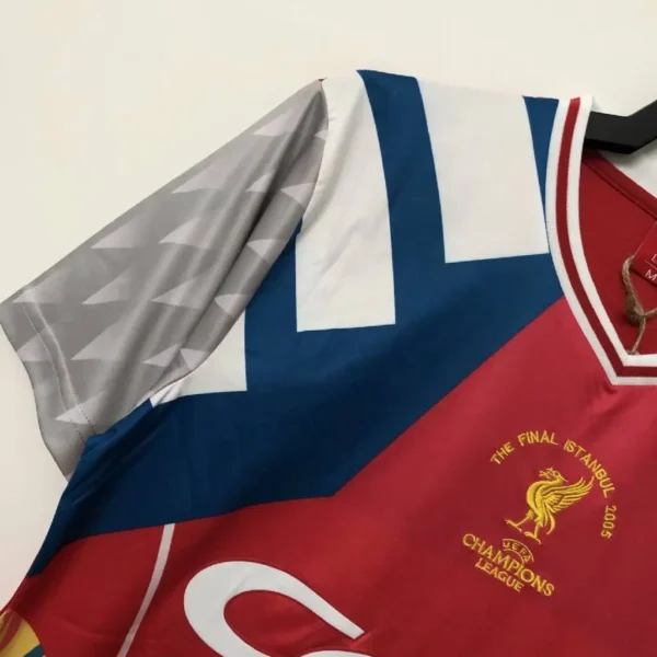 Retro Liverpool 2005 The Final Istanbul Commemorate Jersey - Image 3