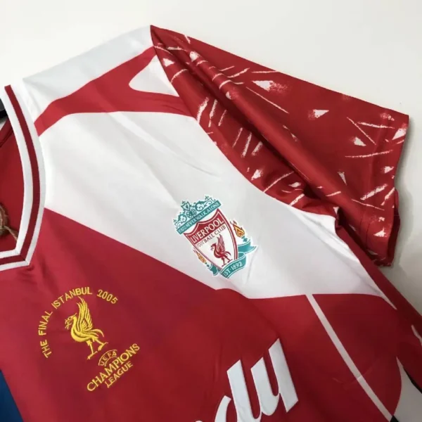 Retro Liverpool 2005 The Final Istanbul Commemorate Jersey - Image 4