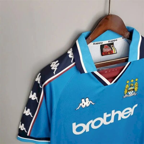 Retro Manchester City 1997/99 Home Jersey - Image 3