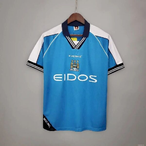 Retro Manchester City 1999/01 Home Jersey - Image 9