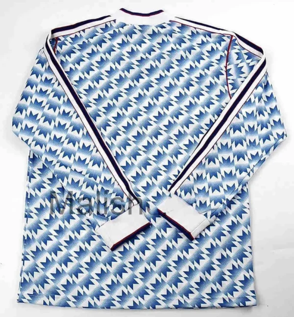 Retro Manchester United 1990/92 Away Long Sleeves Jersey - Image 13