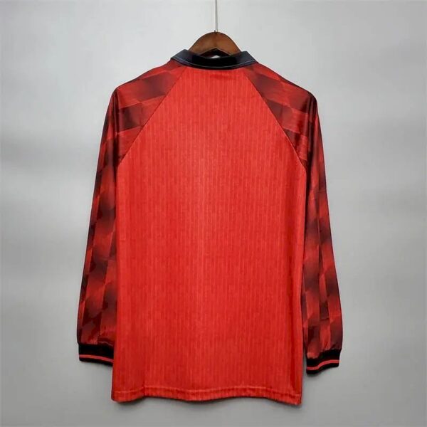Retro Manchester United 1996 Home Long Sleeve Jersey - Image 9