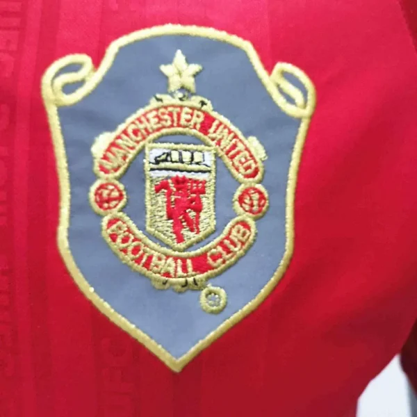 Retro Manchester United 1999/00 Home Long Sleeves Jersey - Image 5