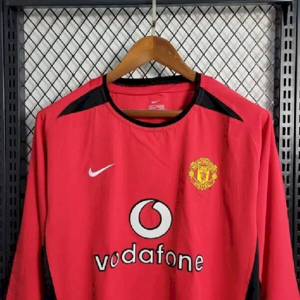 Retro Manchester United 2002/04 Home Long Sleeve Jersey - Image 2