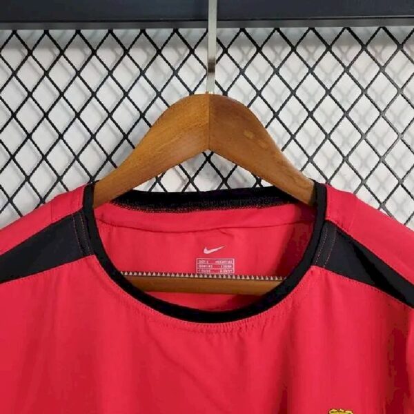 Retro Manchester United 2002/04 Home Long Sleeve Jersey - Image 3