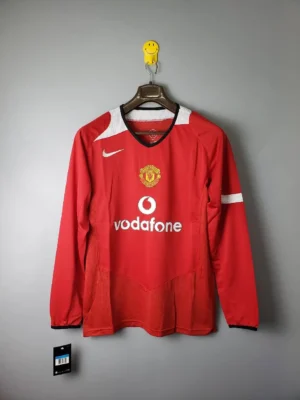 Retro Manchester United 2004/06 Home Long Sleeves Jersey
