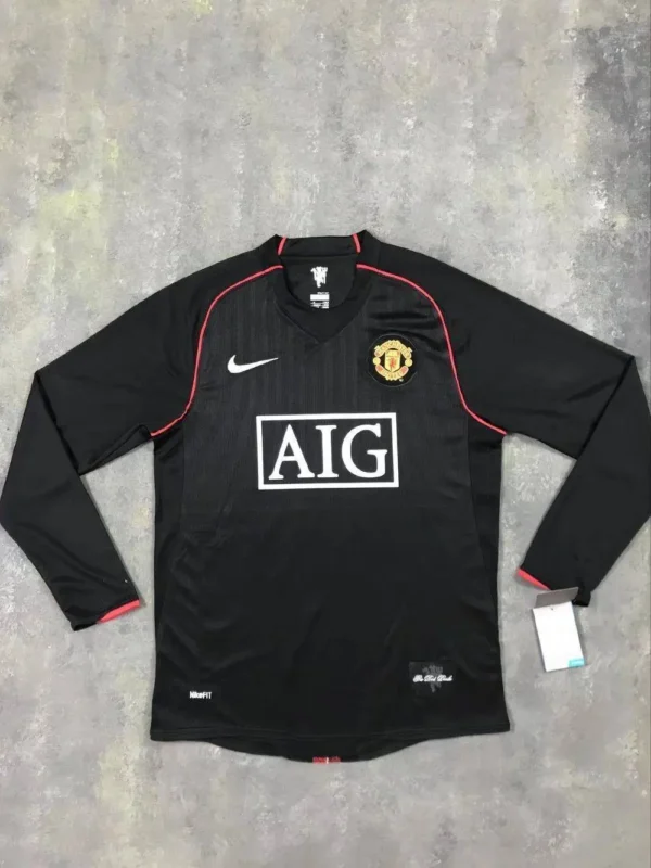 Retro Manchester United 2007/08 Third Long Sleeves Jersey - Image 4