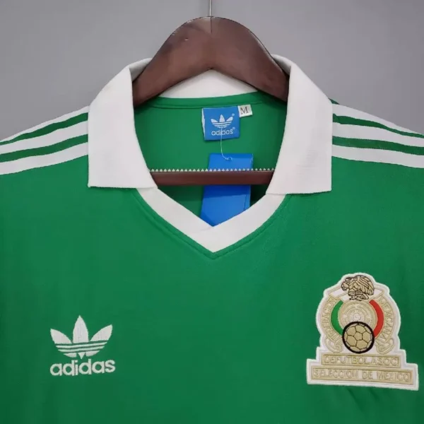 Retro Mexico 1986 World Cup Home Jersey - Image 3