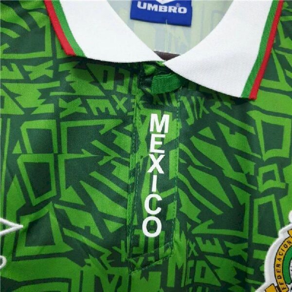 Retro Mexico 1994 World Cup Home Jersey - Image 4