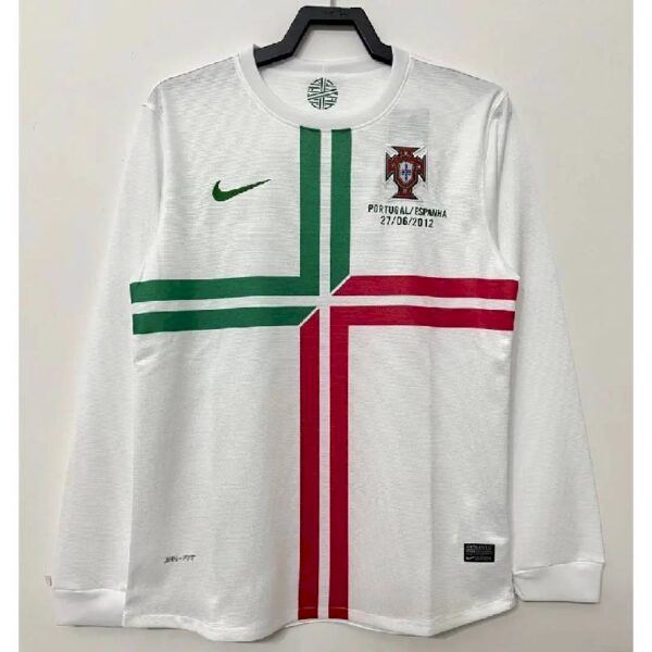 Retro Portugal 2012 Euro Cup Away Long Sleeves Jersey - Image 2