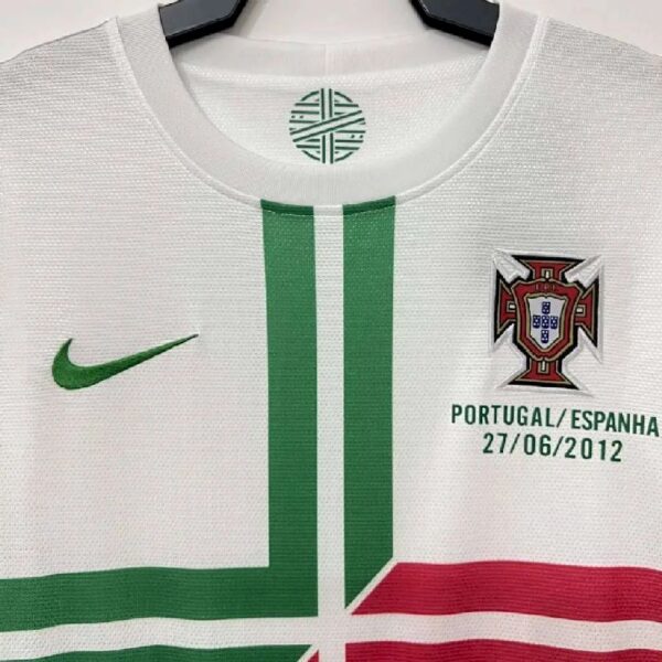 Retro Portugal 2012 Euro Cup Away Long Sleeves Jersey - Image 5
