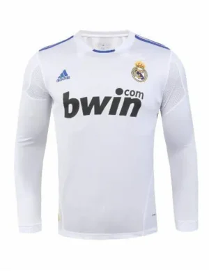 Retro Real Madrid 2010/11 Home Long Sleeves Jersey