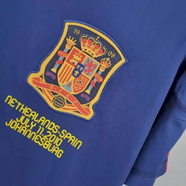 Retro Spain 2010 World Cup Away Long Sleeves Jersey - Image 4