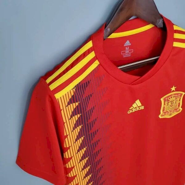 Retro Spain 2018 Home Jersey - Image 3
