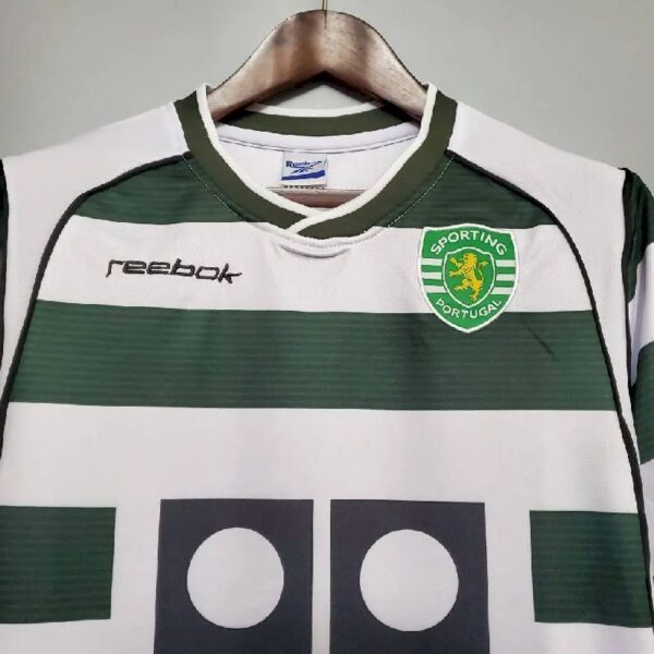 Retro Sporting CP 2001/03 Home Jersey - Image 2