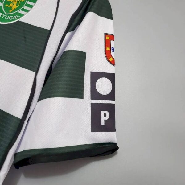 Retro Sporting CP 2001/03 Home Jersey - Image 5