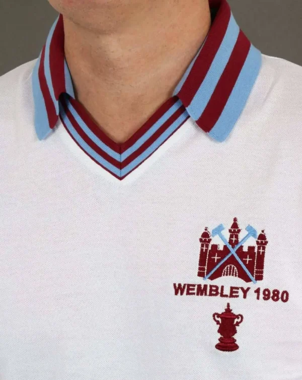 Retro West Ham United 1980 FA Cup Final Jersey - Image 3