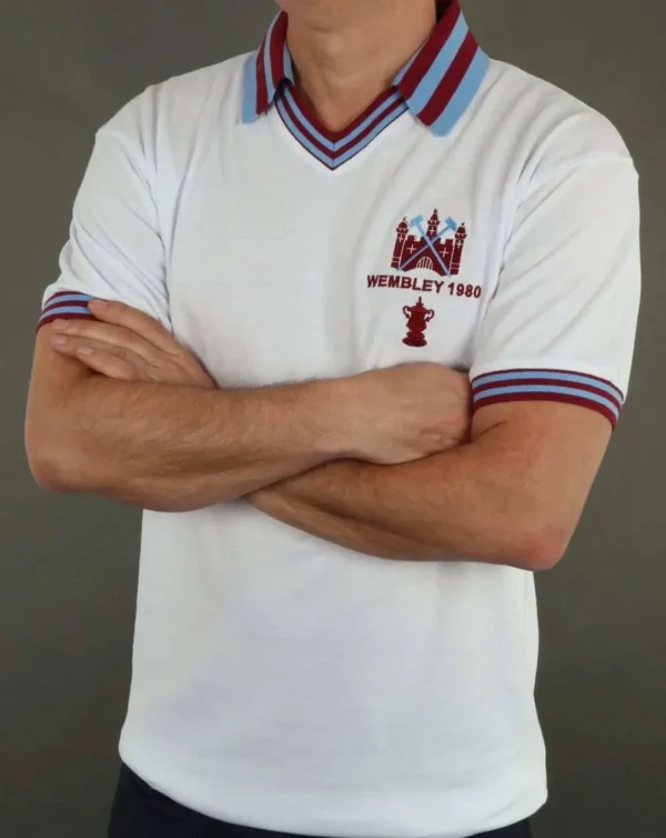 Retro West Ham United 1980 FA Cup Final Jersey - Image 4