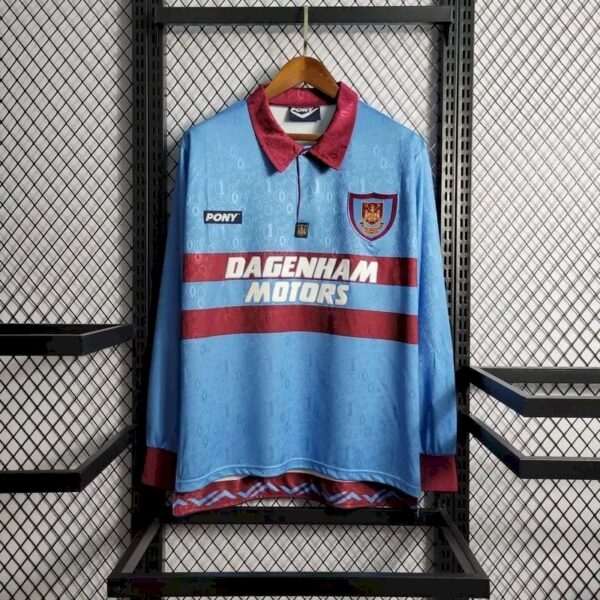 Retro West Ham United 1995/97 Away Long Sleeves Jersey