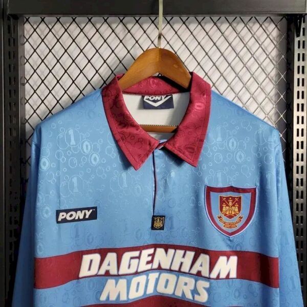 Retro West Ham United 1995/97 Away Long Sleeves Jersey - Image 2