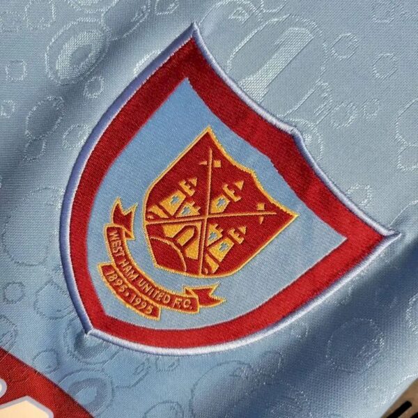 Retro West Ham United 1995/97 Away Long Sleeves Jersey - Image 4