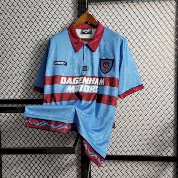 Retro West Ham United 1995/97 Away Jersey - Image 8