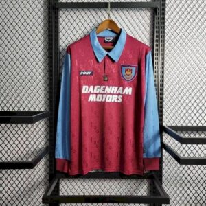 Retro West Ham United 1995/97 Home Long Sleeves Jersey