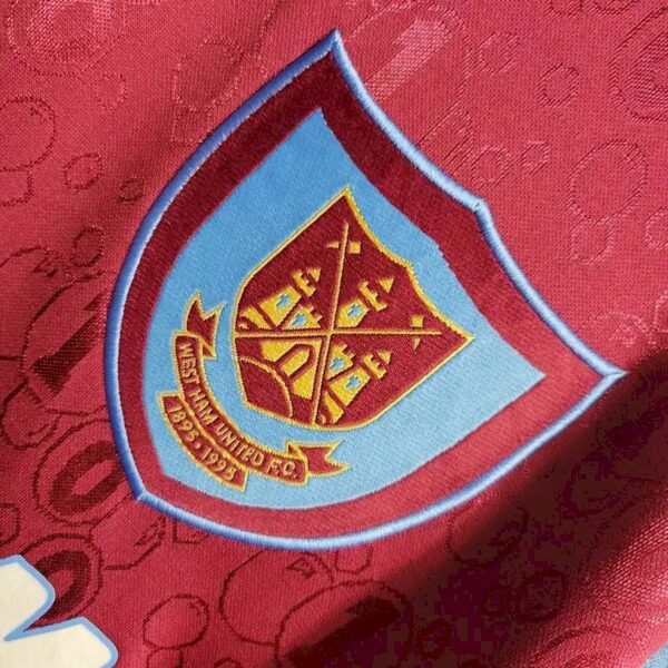 Retro West Ham United 1995/97 Home Long Sleeves Jersey - Image 5