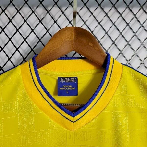 Retro West Ham United 2008 Yellow Iron Maiden Edition Jersey - Image 3