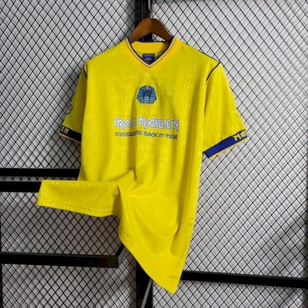 Retro West Ham United 2008 Yellow Iron Maiden Edition Jersey - Image 8