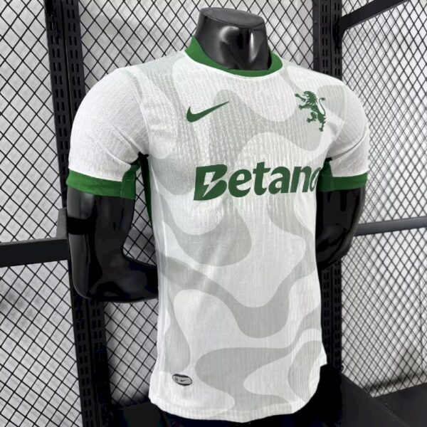 Men's Sporting CP 2025/26 Whtie Away Jersey Player Version - Image 9