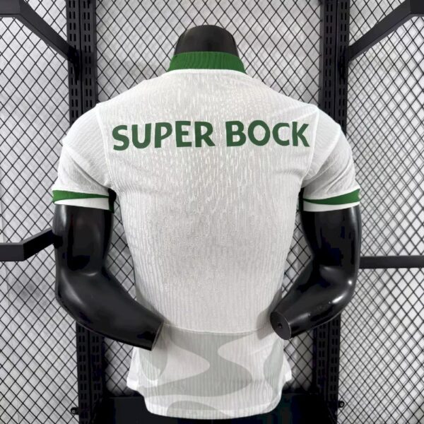 Men's Sporting CP 2025/26 Whtie Away Jersey Player Version - Image 2