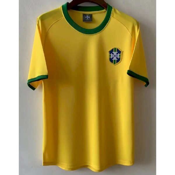 Retro Brazil 1970 World Cup Home Jersey - Image 2