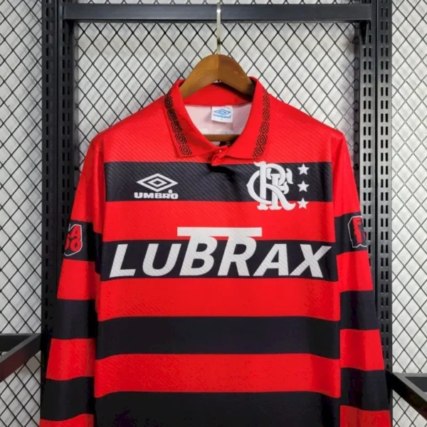 Retro Flamengo 1994/95 Home Long Sleeves Jersey - Image 3