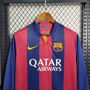 Retro Barcelona 2014/15 Home Long Sleeves Jersey - Image 2