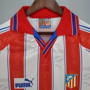 Retro Atletico Madrid 1996/97 Home Jersey - Image 4