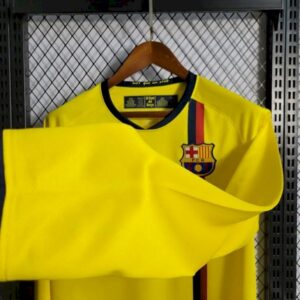 Retro Barcelona 2008/2009 Away Long Sleeves Jersey - Image 3