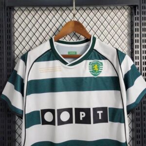 Retro Sporting CP 2000 Home Jersey - Image 8