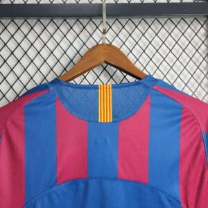 Retro Barcelona 2005/06 Home UCL Edition Long Sleeves Jersey - Image 4