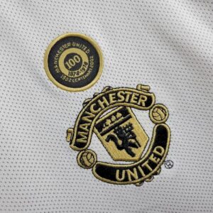 Retro Manchester United 2001/02 Centenary Reversible Away And Third Long Sleeves Jersey - Image 3