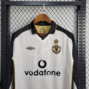 Retro Manchester United 2001/02 Centenary Reversible Away And Third Long Sleeves Jersey - Image 2