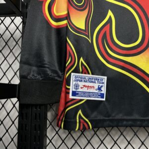 Retro Japan 1998 Goalkeeper Red Flame Jersey - Image 3