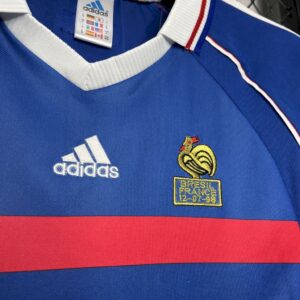Retro France 1998 World Cup Home Jersey - Image 8