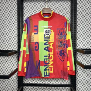 Retro England 1995/96 Goalkeeper Long Sleeves Jersey - Image 3