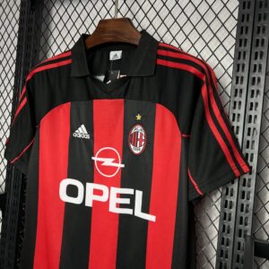 Retro AC Milan 2000/02 Home Jersey - Image 5